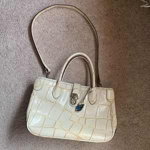 Dooney and Bourke croco embossed leather handbag